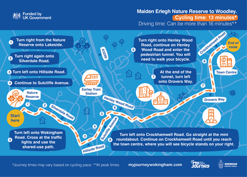 Maiden Erlegh to Woodley